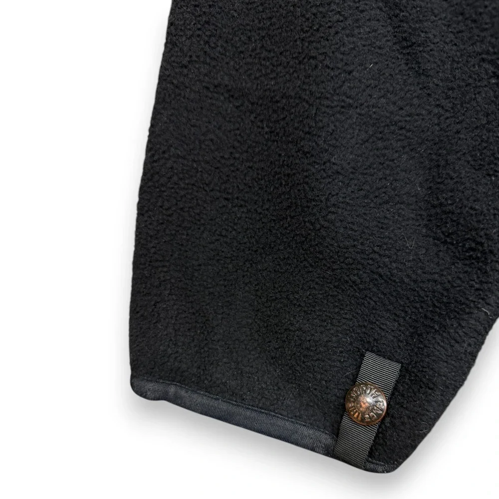 Vintage The North Face Fleece Jacket Mens L Black Denali‎ Union Jack Bullet USA
